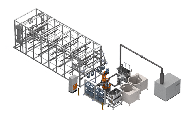 Flexible Shell Mold Production System